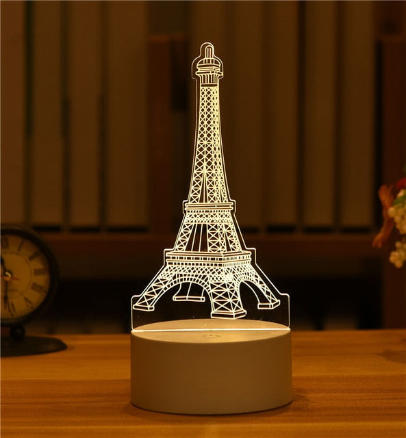 3D Led Night Light Model Toys